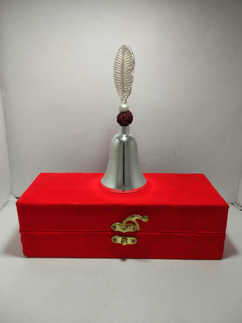 Silver Rudrashk Bell (Size: 6 inch of bell)